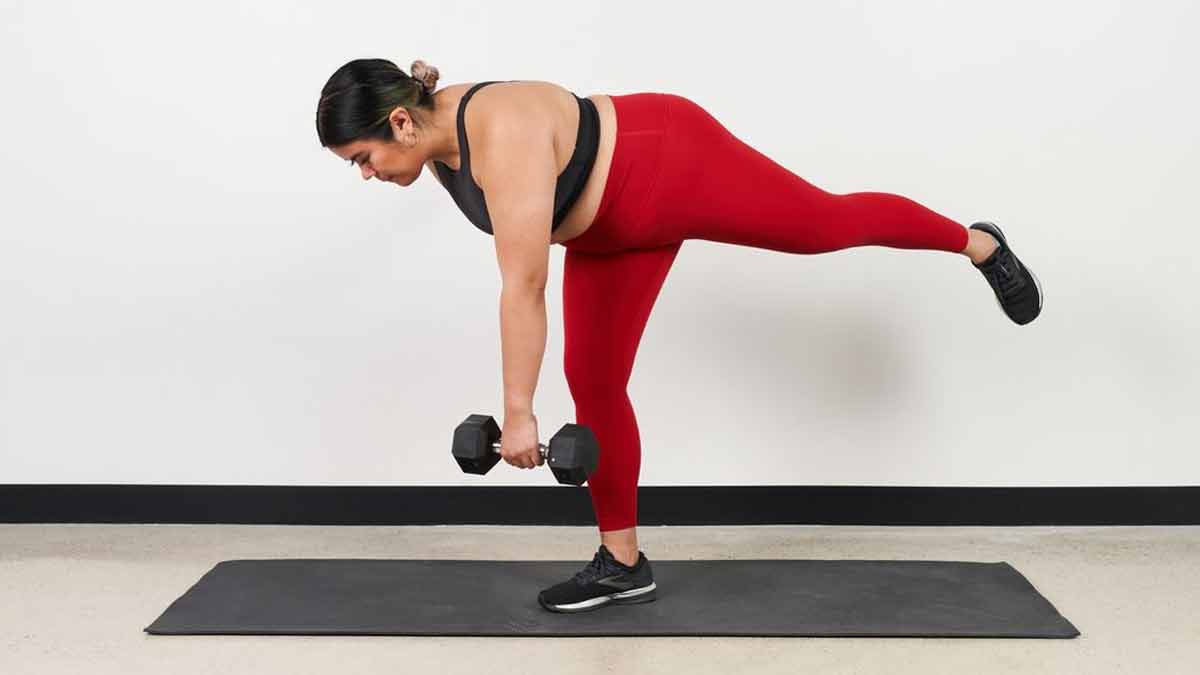 single leg lift exercise