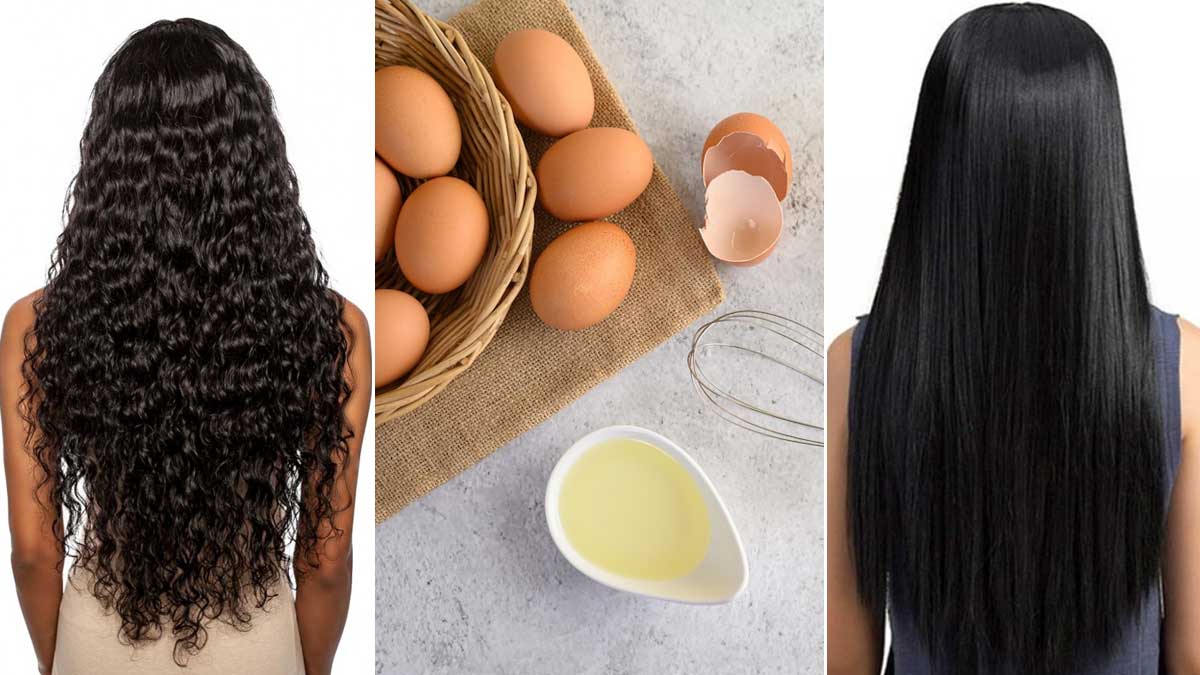 tips to straight hair with egg