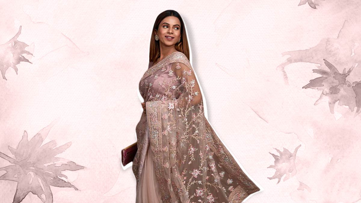 trendy net saree designs