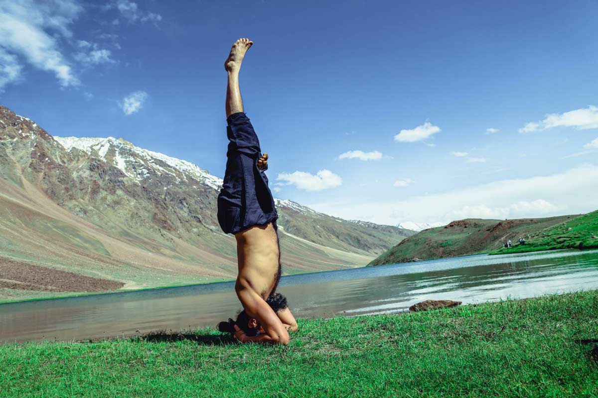 Sirshasana for anti ageing
