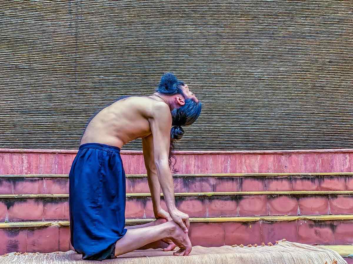 Ustrasana for anti ageing