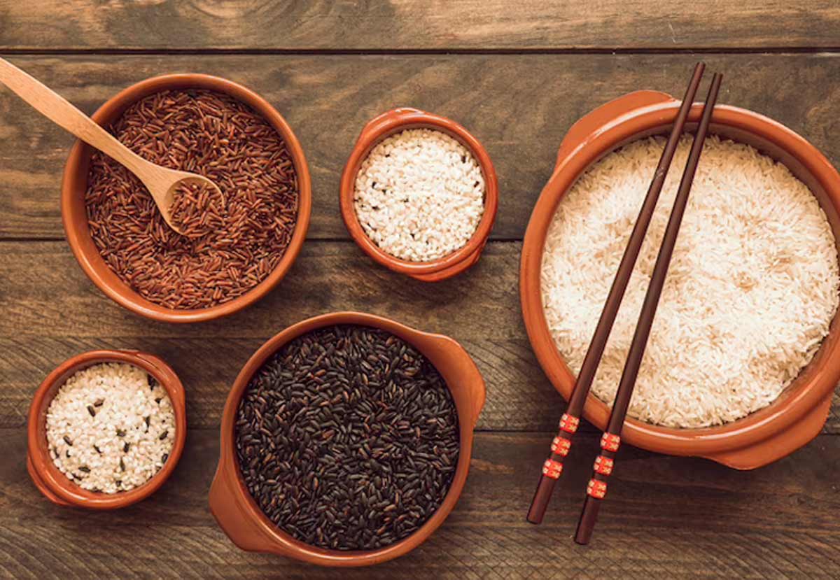 comparison between white and brown food