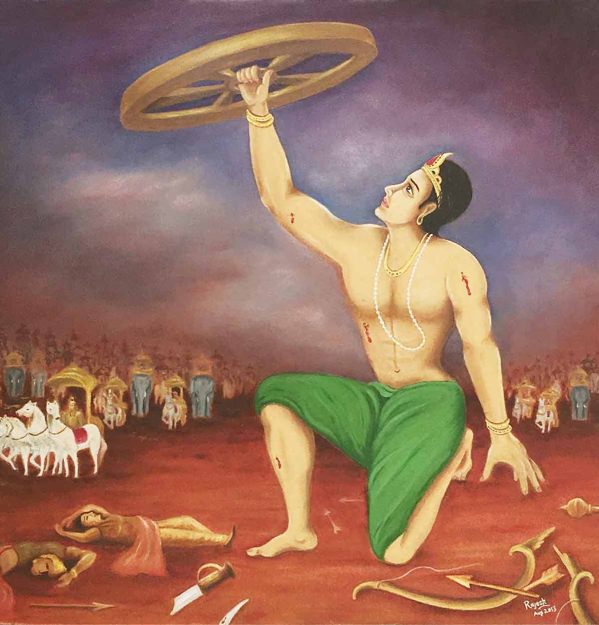 lord krishna and abhimanyu