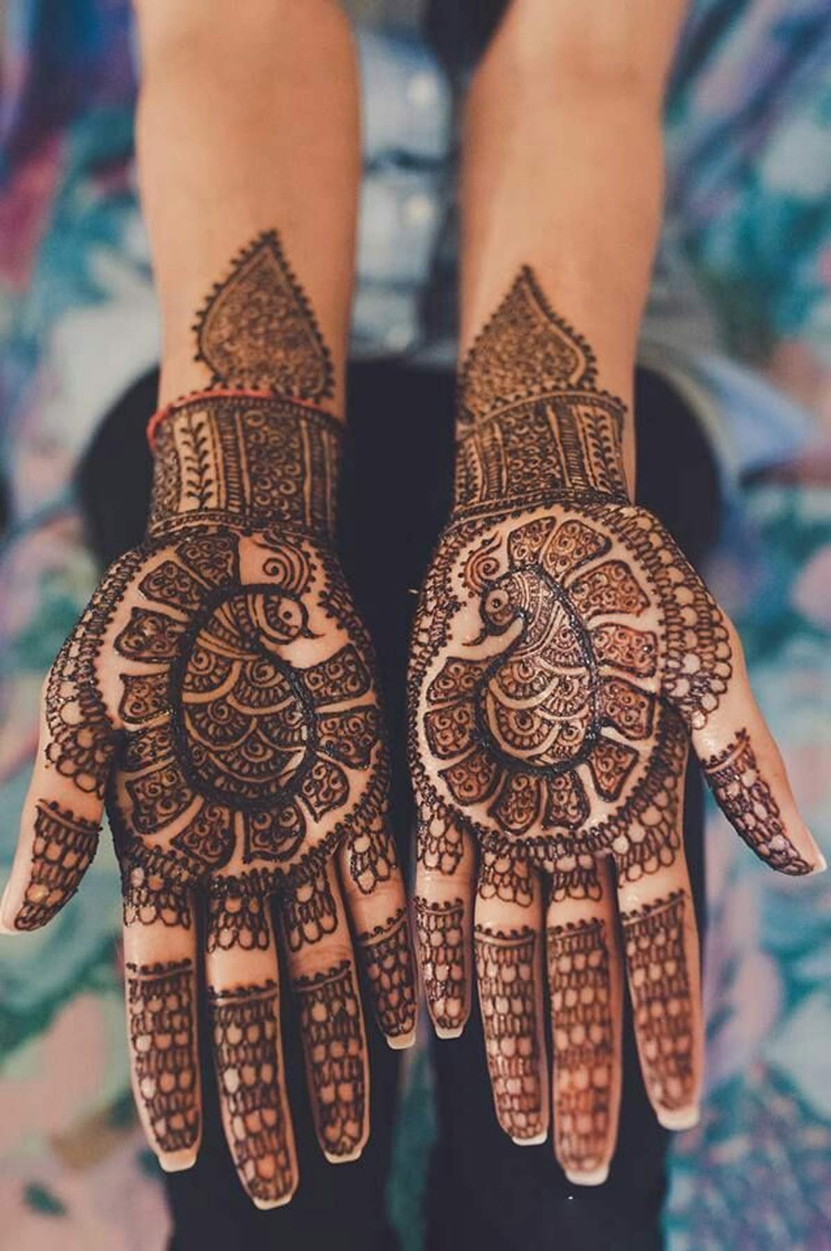 peacock mehndi designs