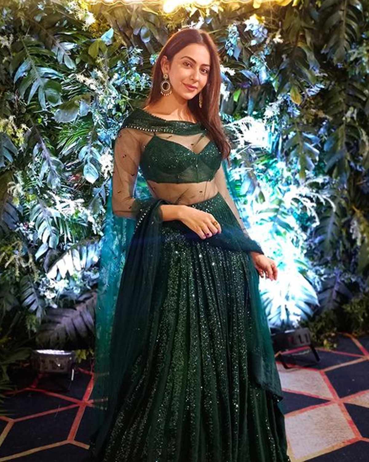 sequin lehenga rakul preet singh