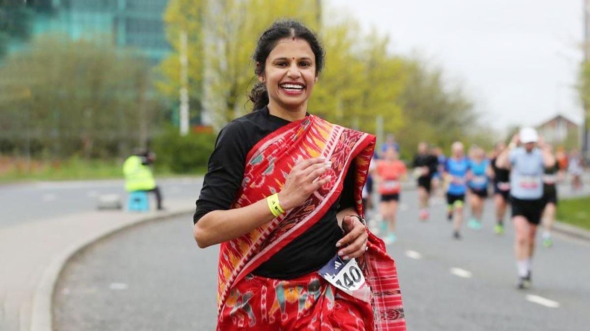 Saree: A Popular Pick Among Women Around The Globe To Run, Skate, Hula Hoop & Do More