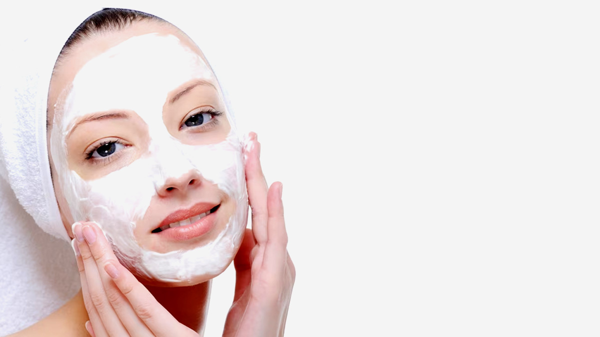 Curd face mask for skin