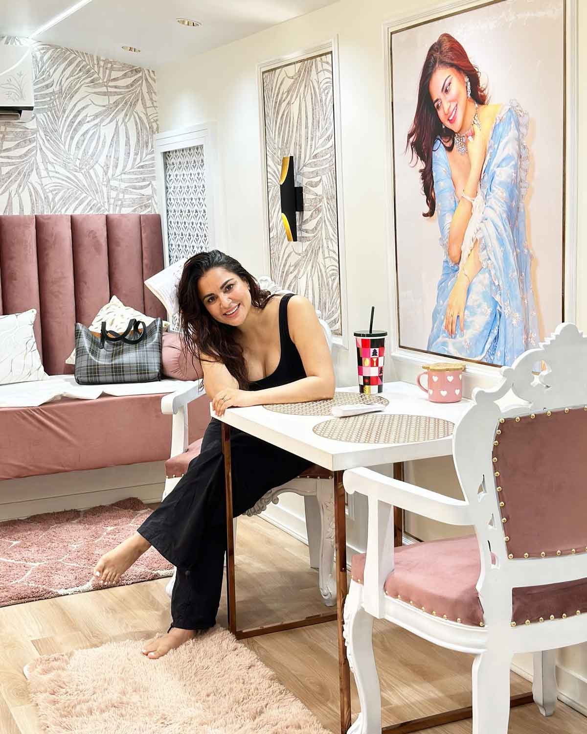 Inside Shraddha Arya lavish vanity van