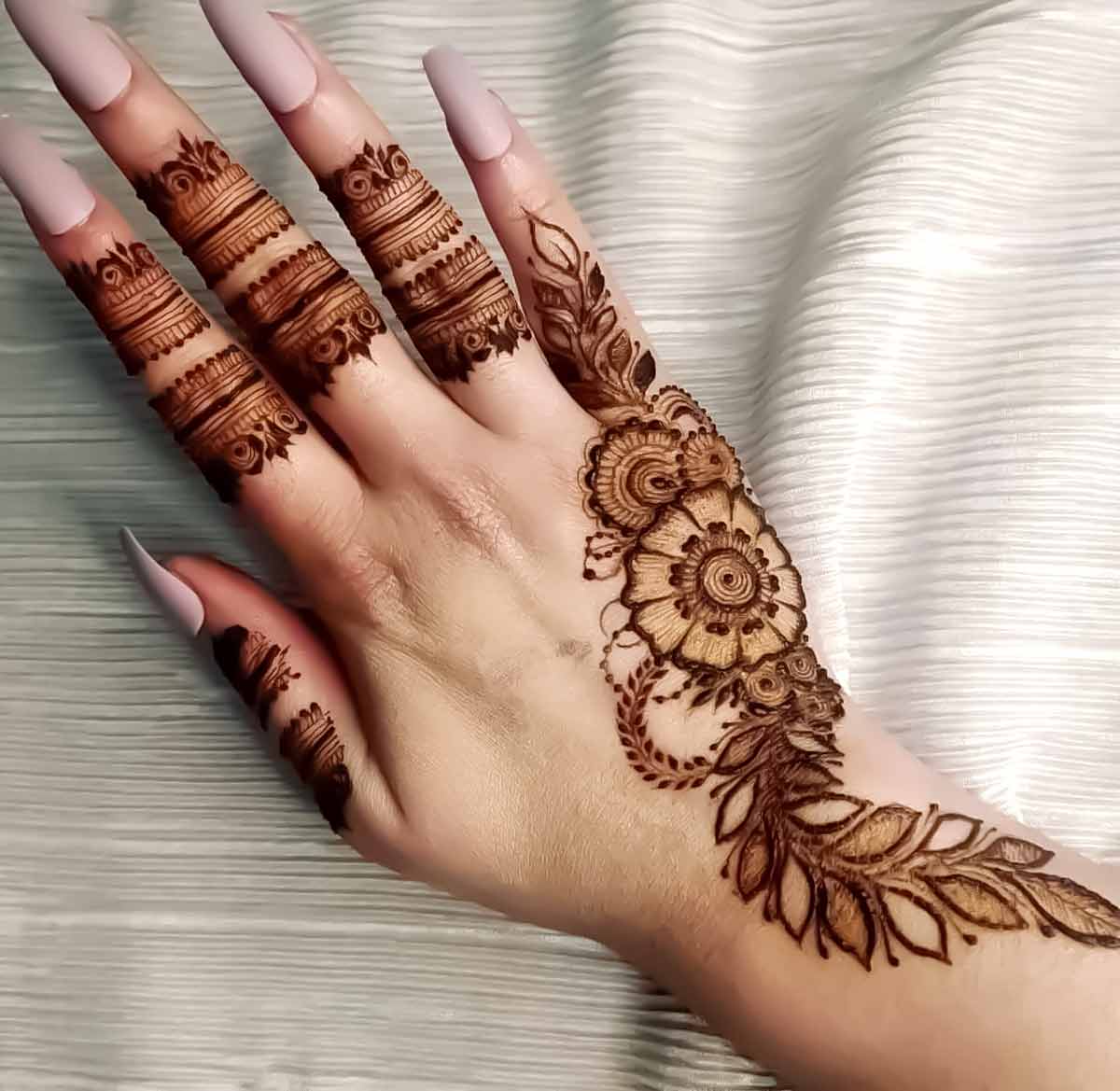 Side bail mehndi designs