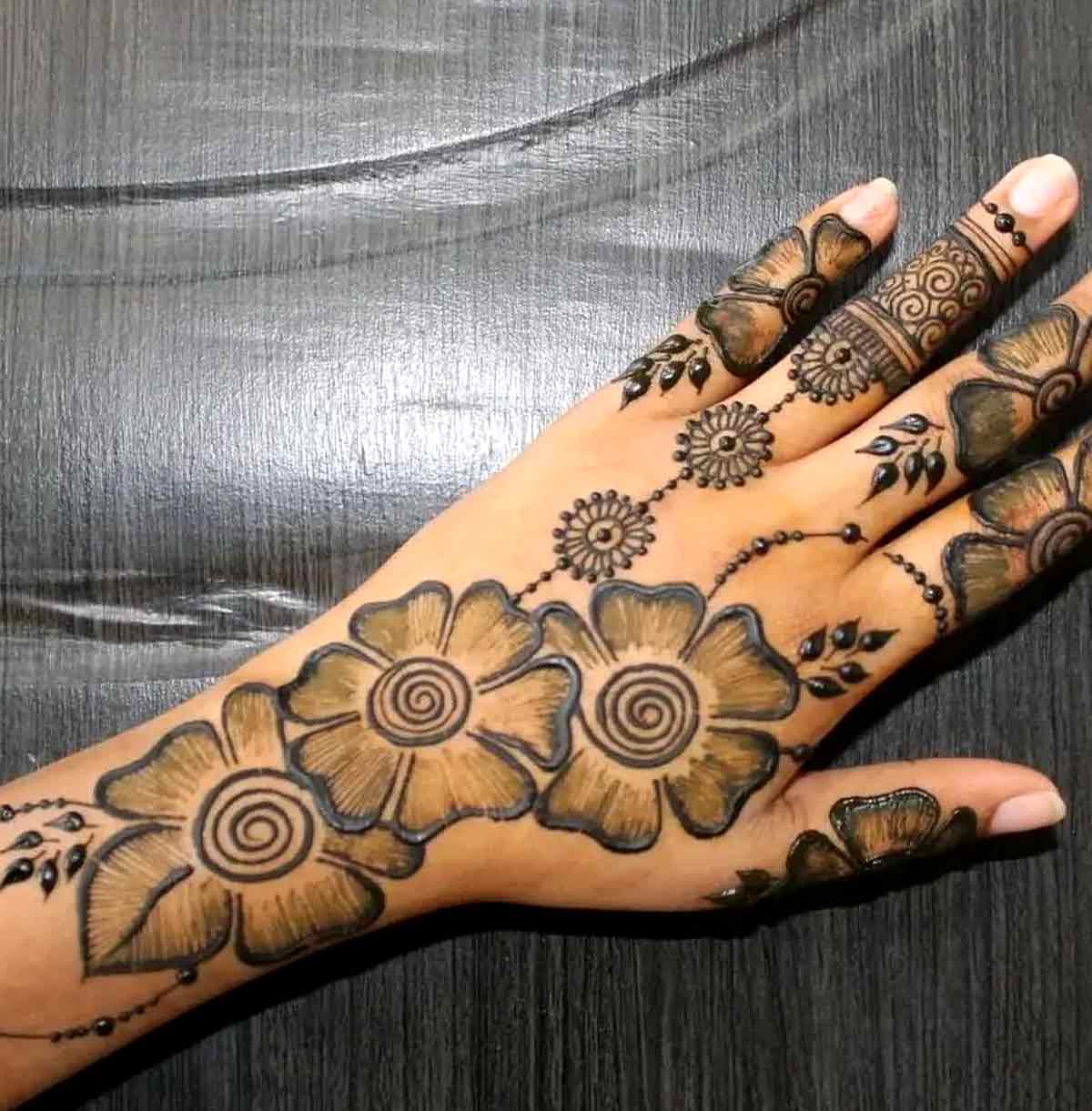 flower mehndi design easy | flower mehndi design on back hand | flower  mehndi designs 2019 | #Mehndi : u/Mehendi_training