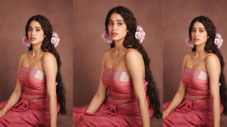 janhvi kapoor in cotton saree photos