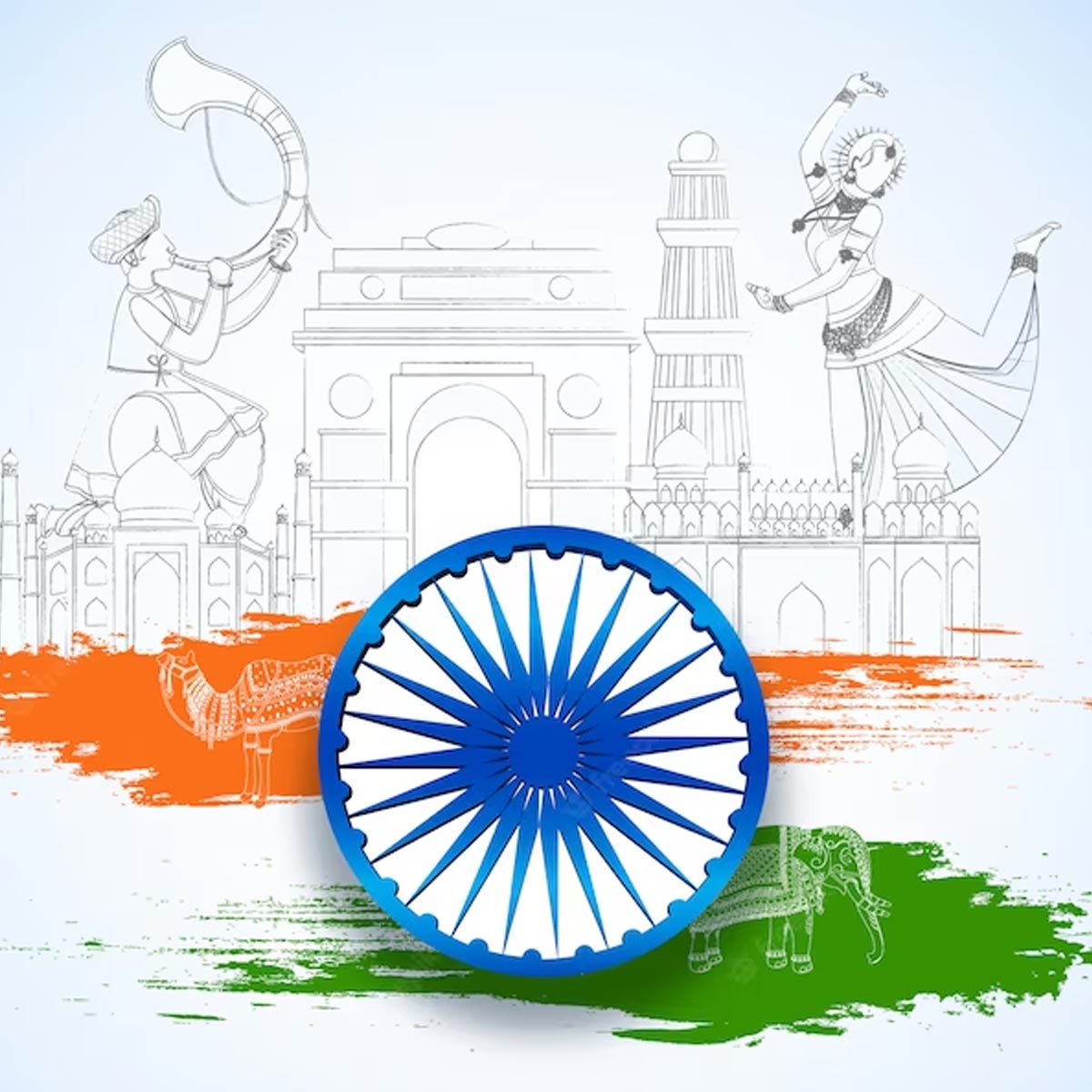 mahatama gandhi was not a part of independence day celebrations