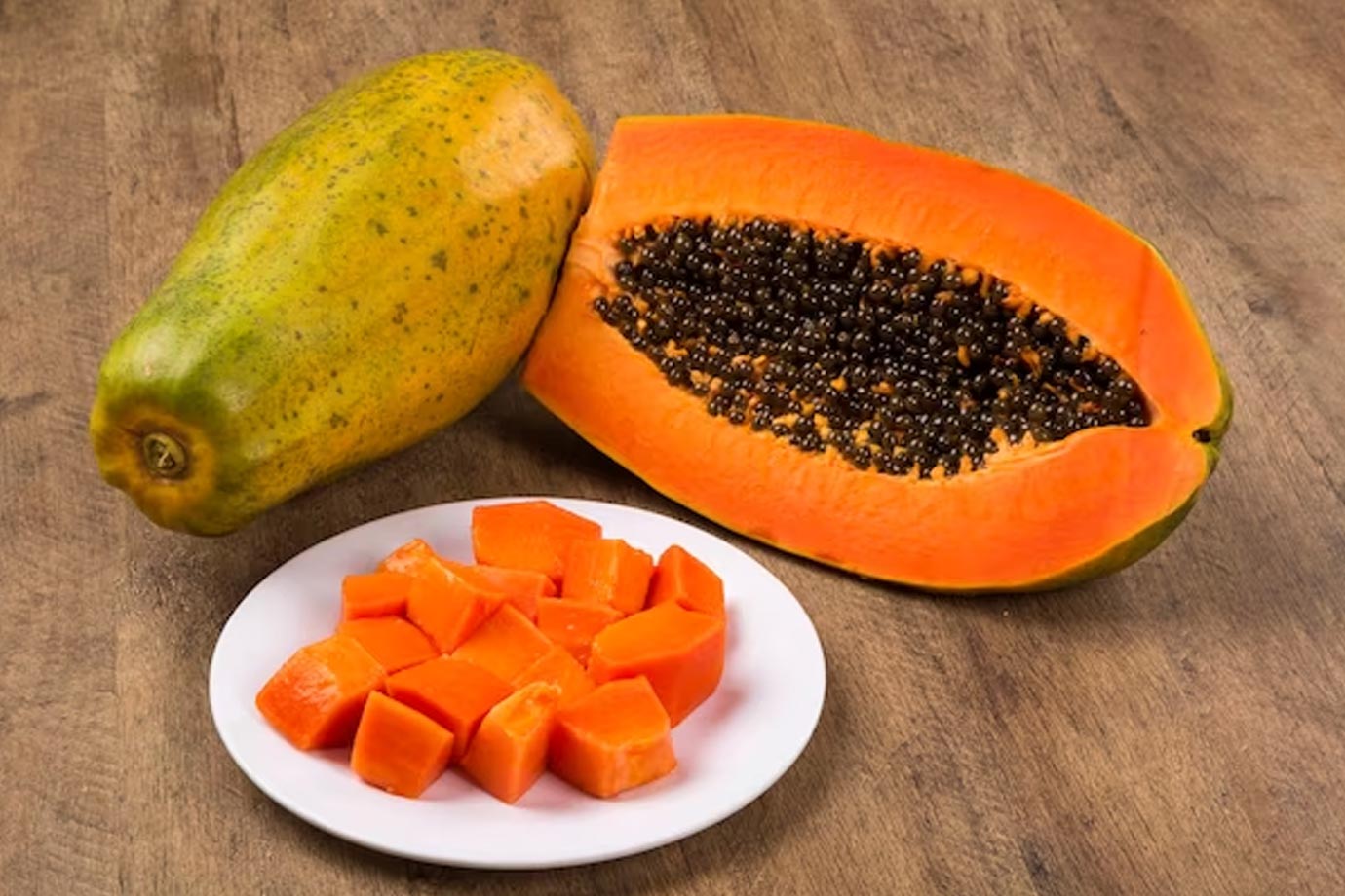 papaya with flax seed for digestion