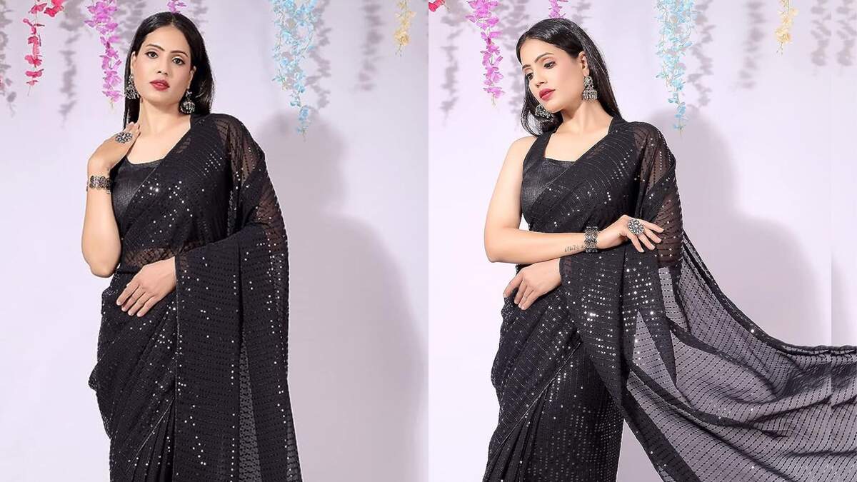 Latest Designer Fancy Readymade Saree - Stylecaret.com