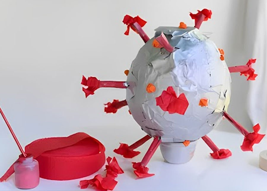 tissue paper reuse as craft