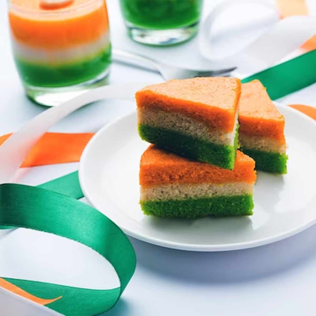 tricolour sweet, tricolour barfi
