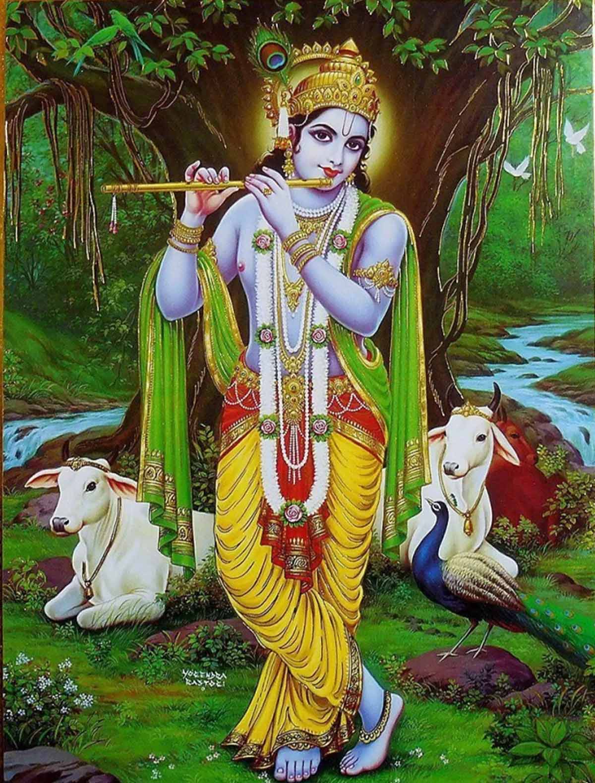why lord krishna broke his flute in hindi