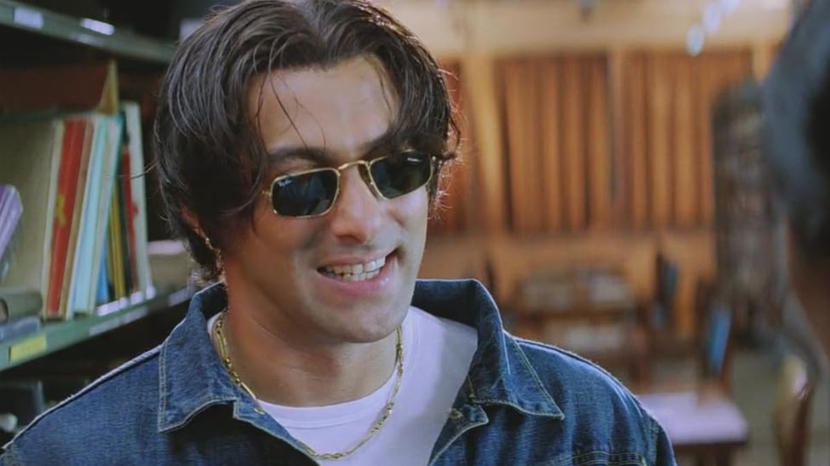 Middle parted Hair salman khan