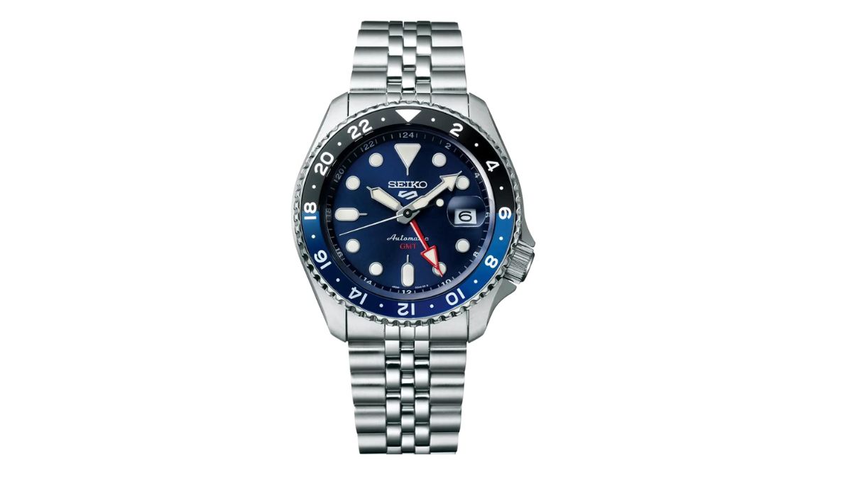 Seiko analóg kék számlapos férfi karóra