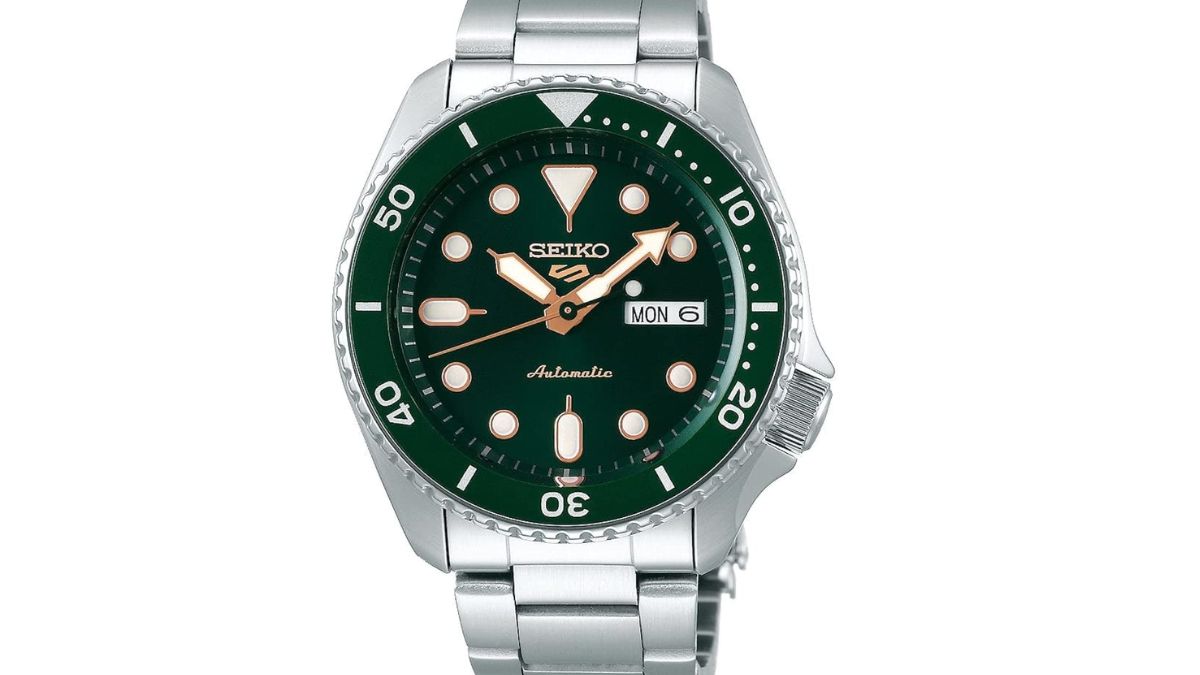 Seiko analóg ezüst számlapos férfi karóra