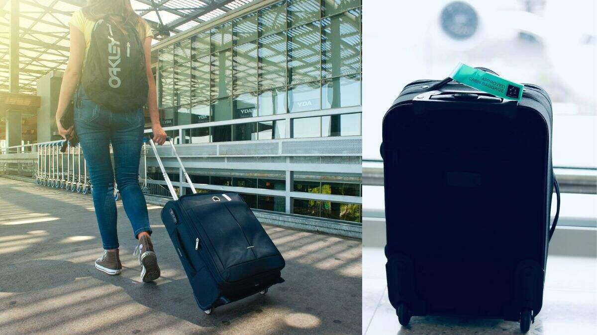 Buy American Tourister Trolley Bag For Travel | FRONTEC Spinner 68 Cms  Polycarbonate Hardsided Medium Check-in Luggage Bag | Suitcase For Travel | Trolley  Bag For Travelling, Navy Blue Online at Best