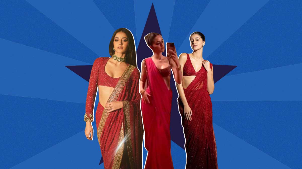 Ananya Panday Serves Wedding Outfit Inspiration In Revenge Saree Ft. Kho Gaye Hum Kahan