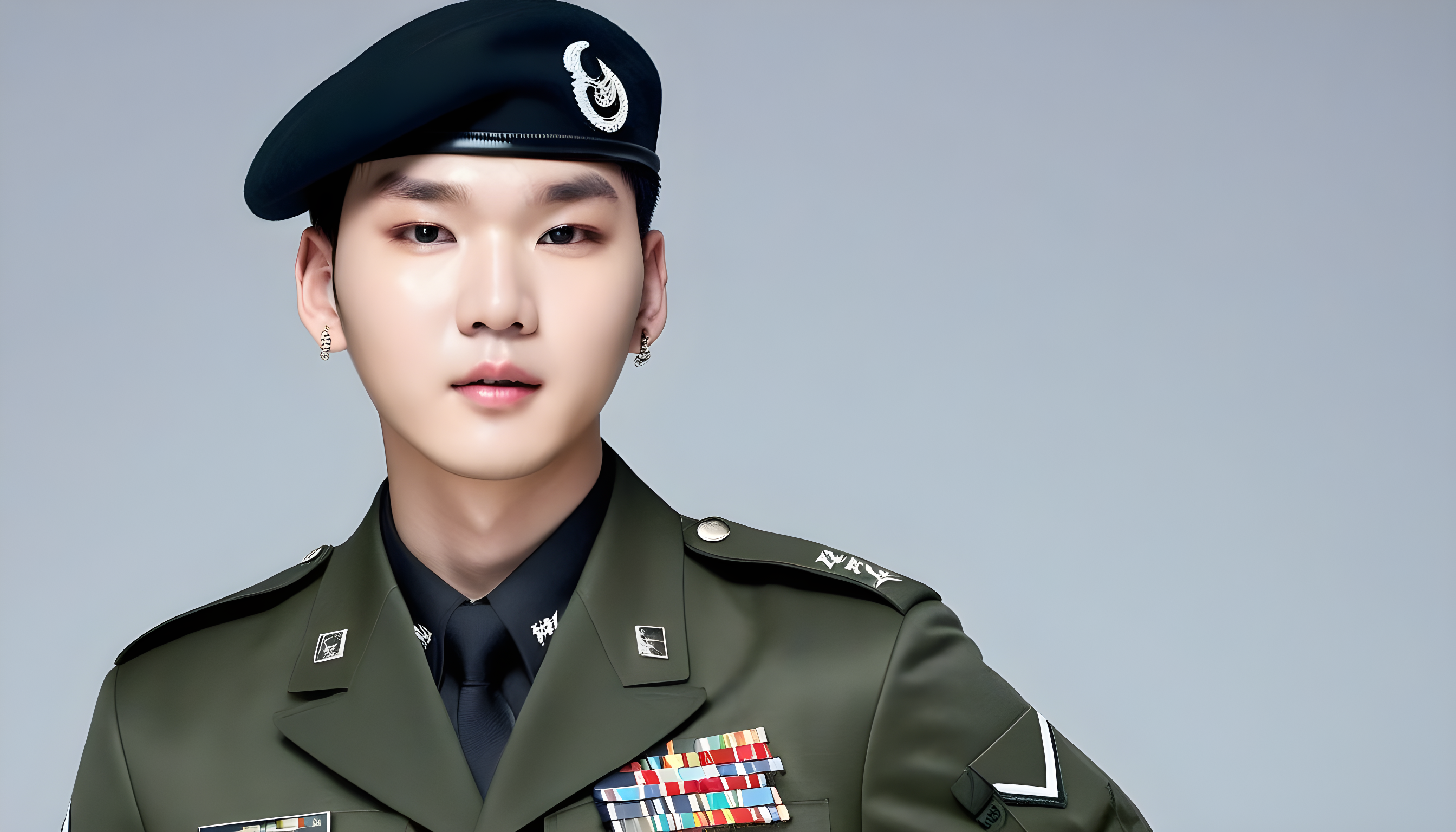 bts member suga in army uniform 