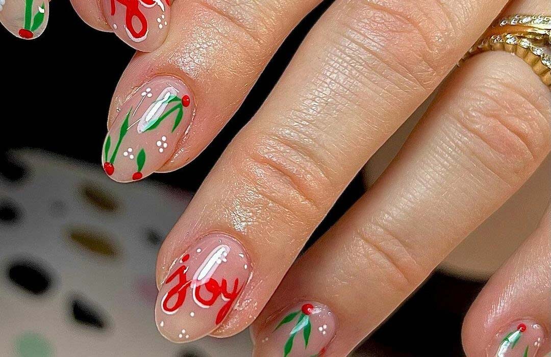 क्रिसमस पार्टी के लिए 5 खूबसूरत नेल आर्ट डिजाइन five nail art designs