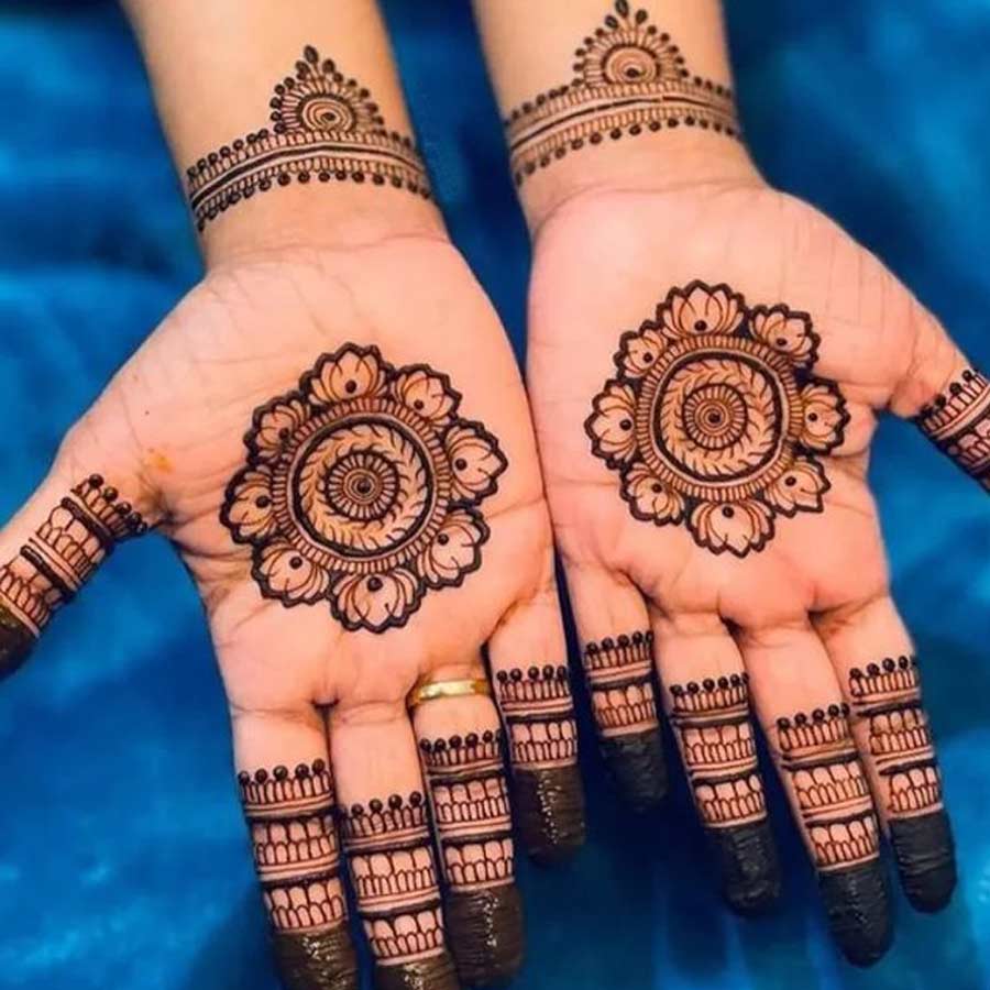 Top 25 Round Mehndi Designs for Rakshabandhan – PushpanjaliBP