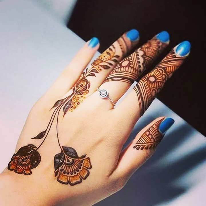 easy simple mehndi henna designs tutorials-Mehndi design for hands  begineers - YouTube