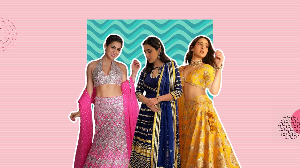 Quick And Easy DIY Idea To Style Wedding Ready Ensembles Courtesy Sara Ali Khan