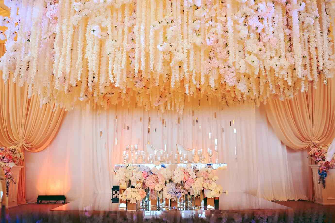 From Dresses To Decor The Ultimate Guide To 2024 S Wedding Trends   Hanging Floral Decor 2024 