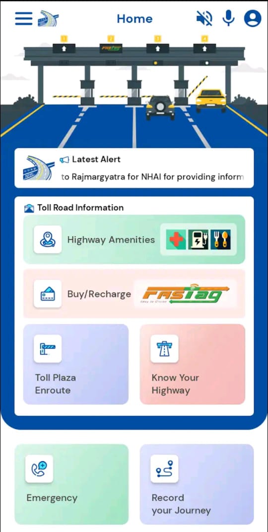 how to use rajmargyatra mobile app by nhai on national highway