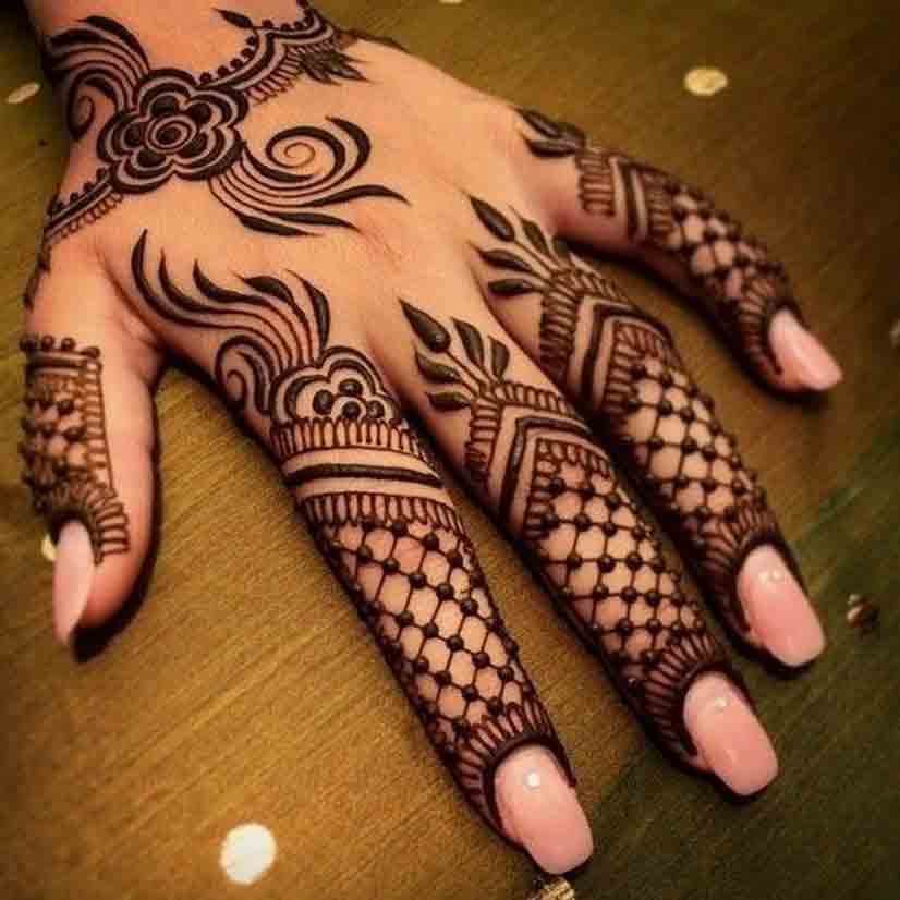 jaalidaar mehndi design