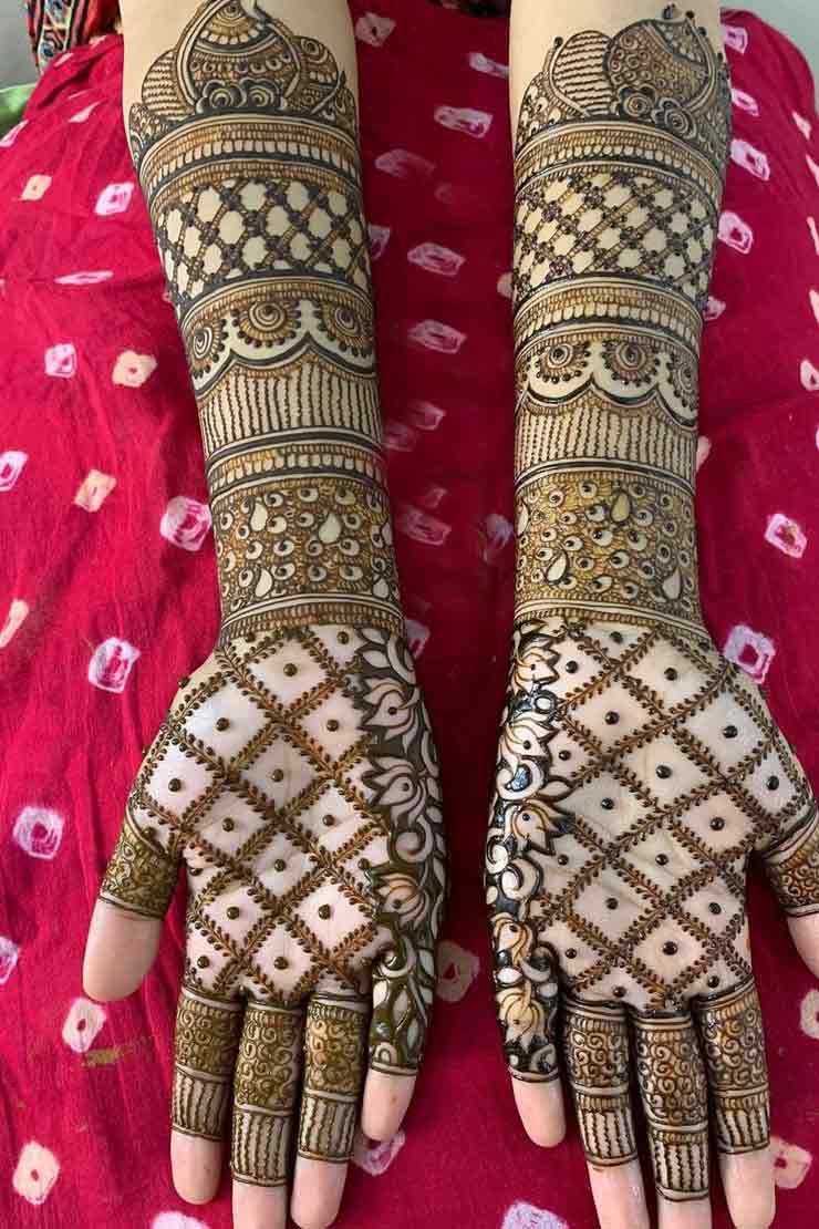 jaalidaar mehndi
