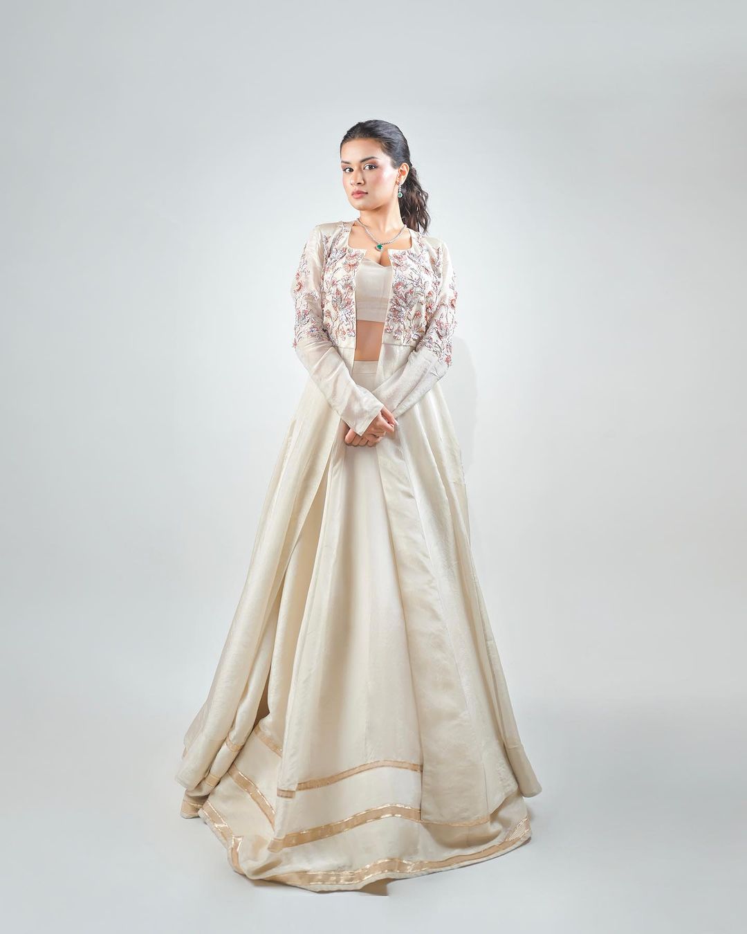 jacket style lehenga