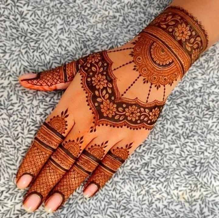 jewellery mehndi design easy
