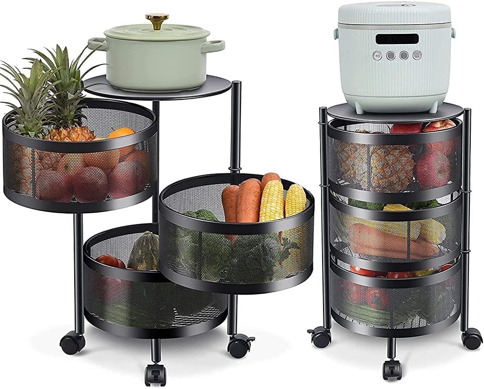 kitchen spaceRound Trolley Racks