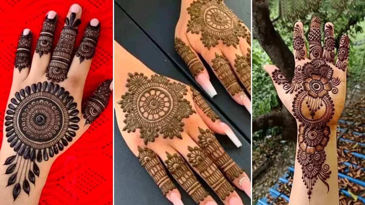 Simple mehndi designs for back hands - YouTube