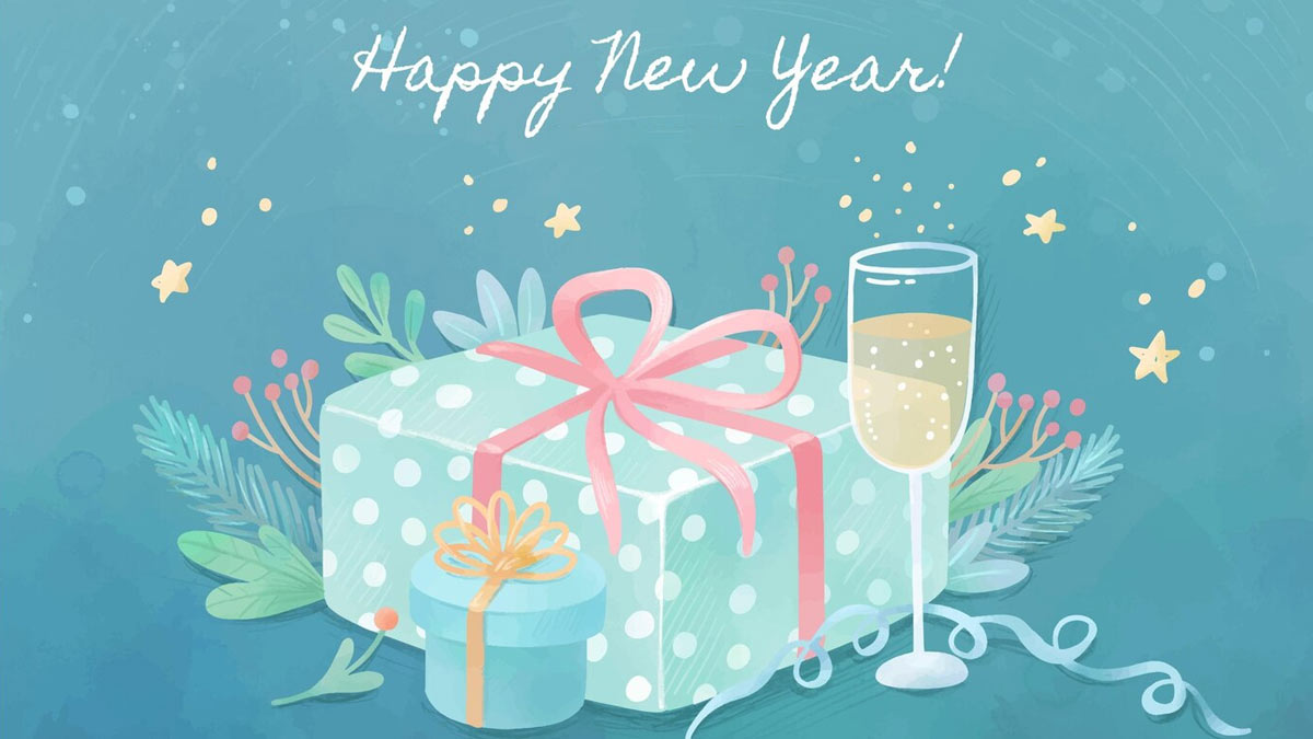 Happy New Year 2023 Golden Poster Gift | PSD Free Download - Pikbest