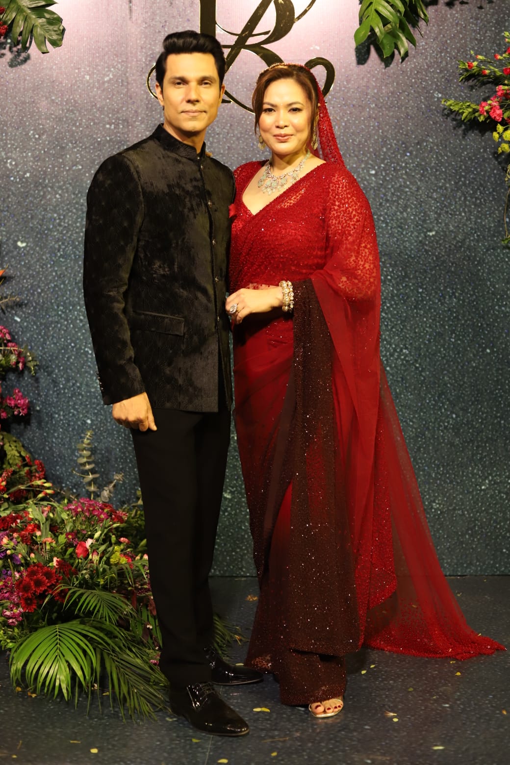 randeep hooda lin laishram wedding reception inside pic