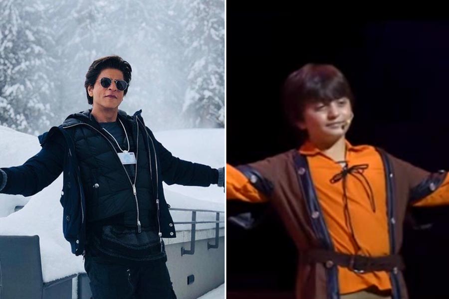 shah rukh khan and abram khan