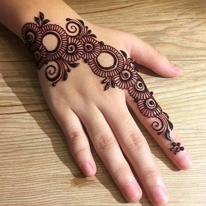 Full hand Henna Tattoo Design Both Hand (one pair) Feel Realistic Mehndi  Color on Hand