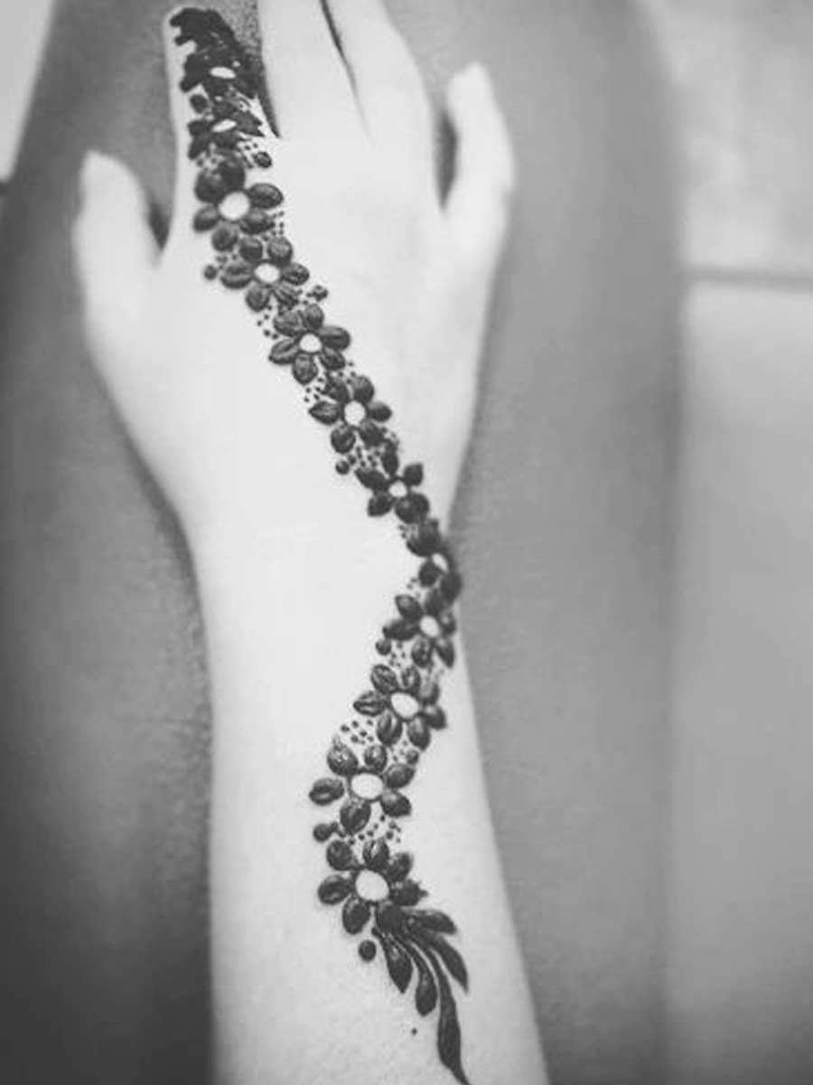single bel mehendi