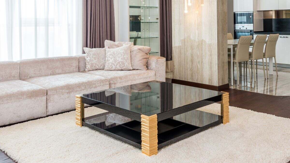 MoonWooden Engineered Wood Coffee Table/Centre Table/Tea Table(WALNET)