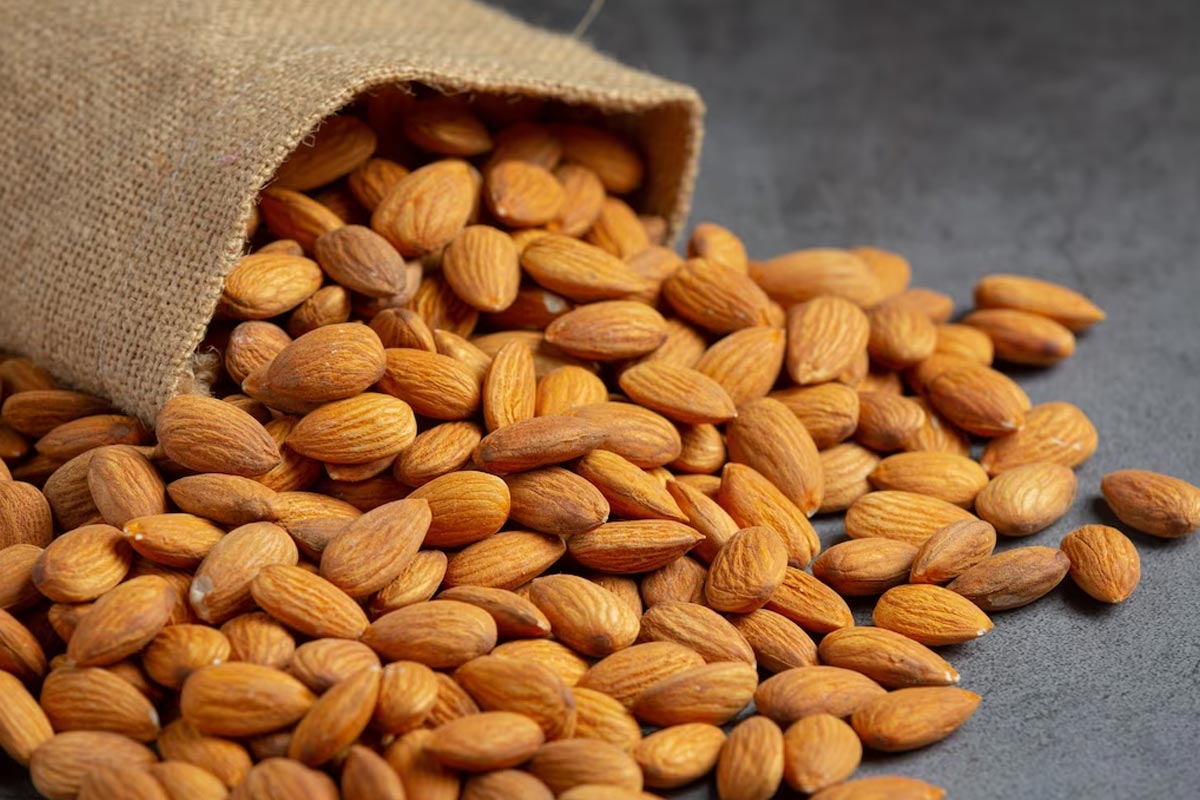 almonds thandai making