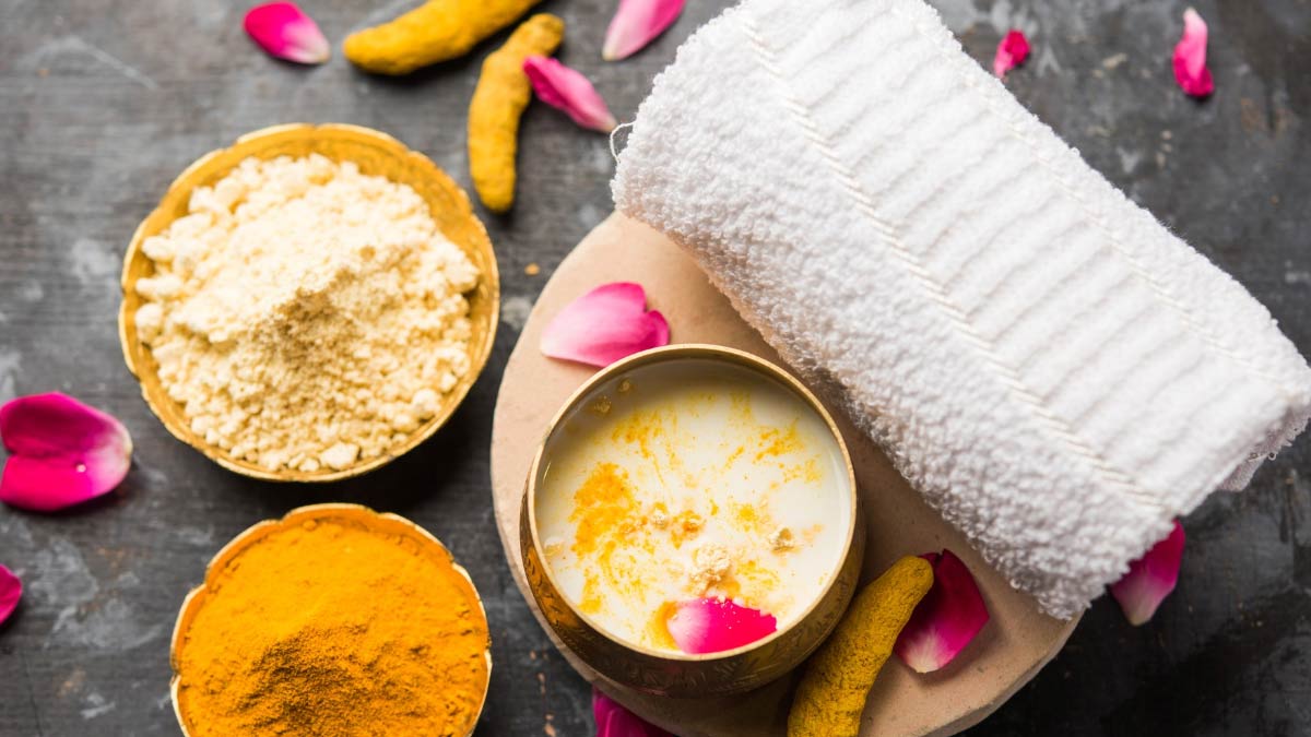 besan for upperlips mask