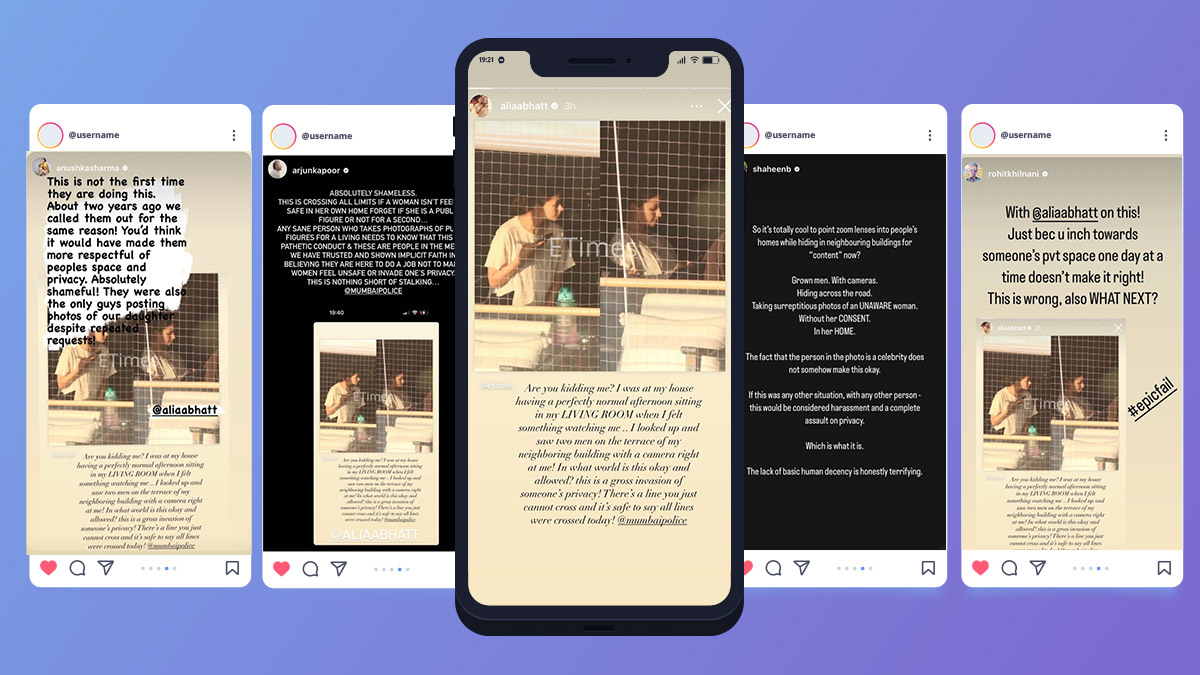 celebrities reactions alia bhatt story