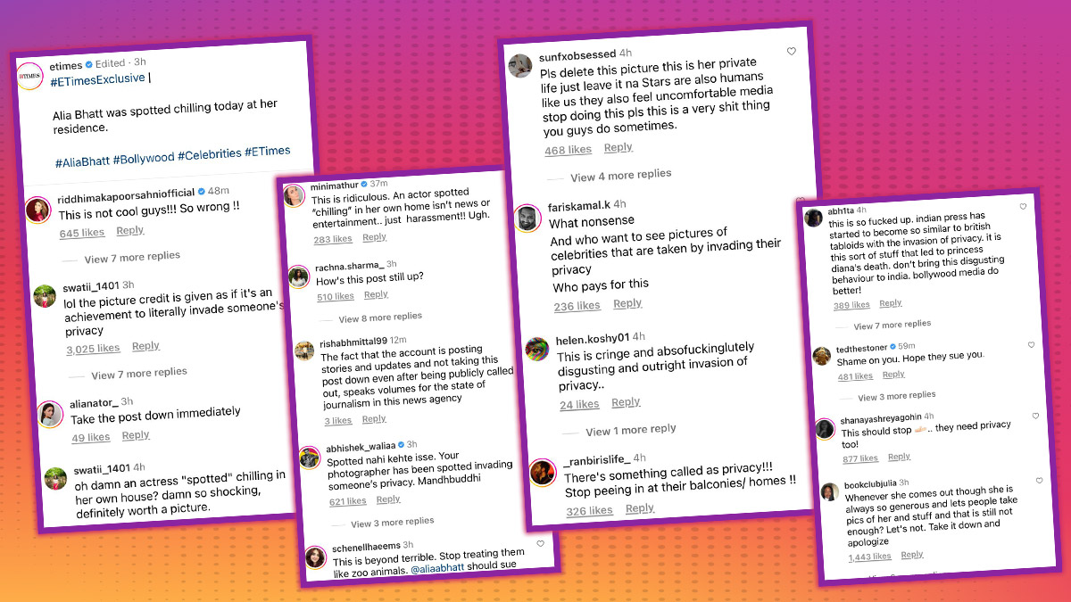 comments on alia bhatt post