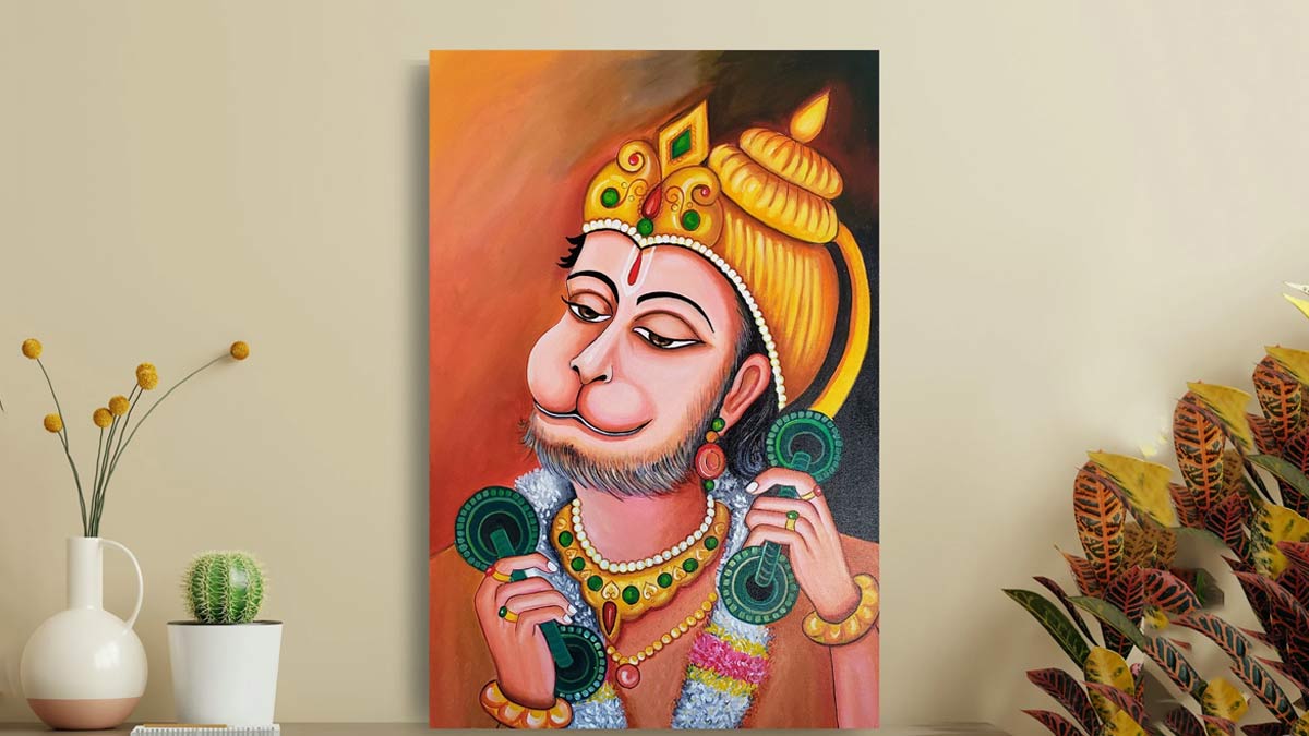 Buy Oyemart Retail Simple Hanuman Ji Drawing Art HD Poster for Wall 19x13  Inch 300 GSM Gloss Matte Paper Online at Low Prices in India - Amazon.in